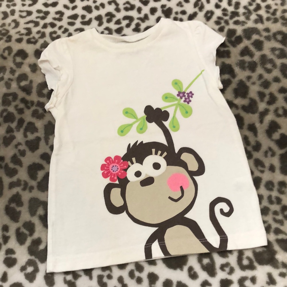Jumping Beans Monkey Graphic T-Shirt Size 4T